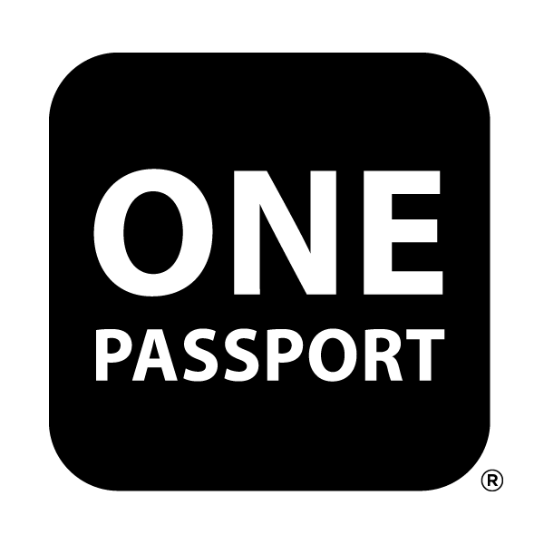 OnePassport logo, mono