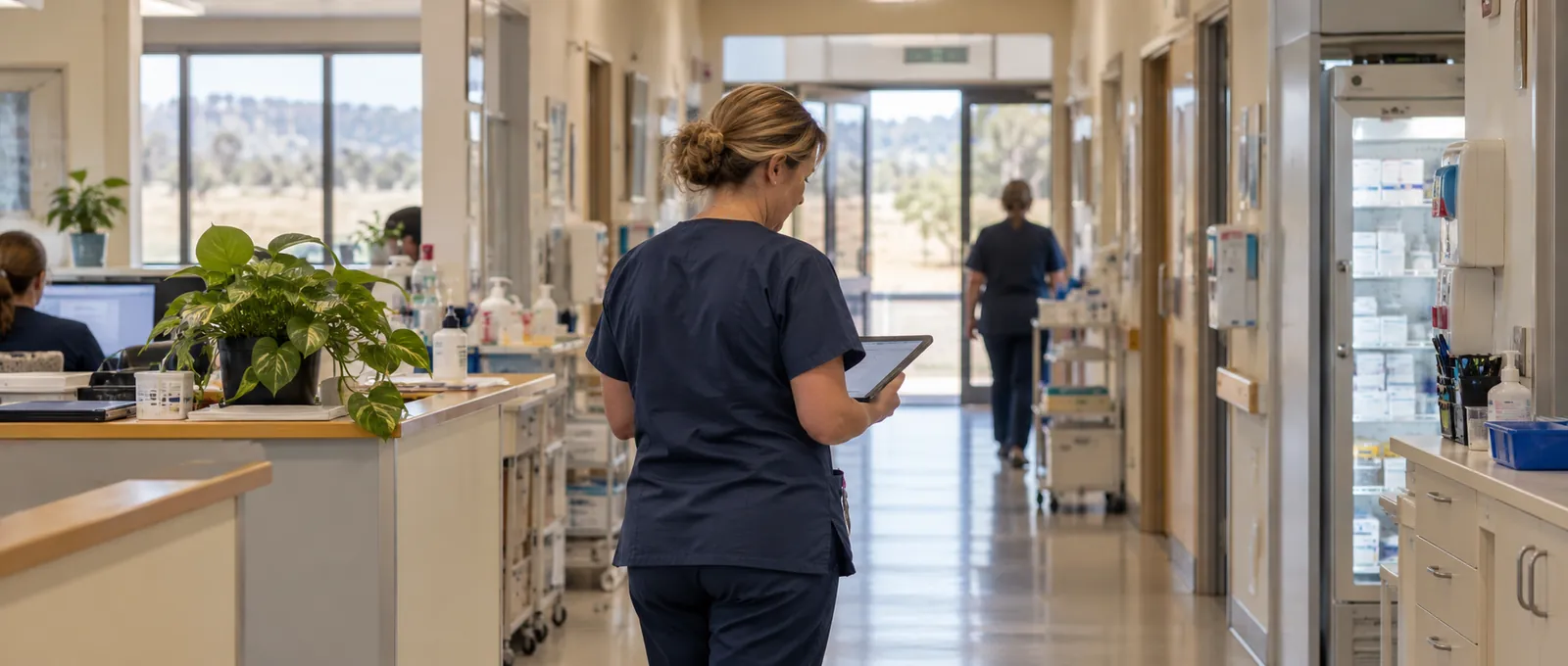 Corridor of a regional Victorian community health service