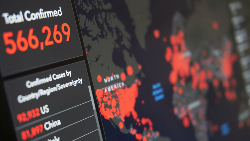 Interactive graph showing 566,269 confirmed cases of identity theft across the globe, broken out by country.